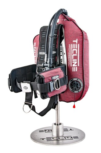 Skrzydło Peanut 21 Professional (wyp.21kg/46lbs) - zestaw czerwony kewlar Comfort, waga 5,2 kg_Tecline_sklep nurkowy Divepl.pl