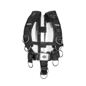 Uprząż Tecline Comfort z płytą nierdzewną 3 mm, regulowana, tasma standard
