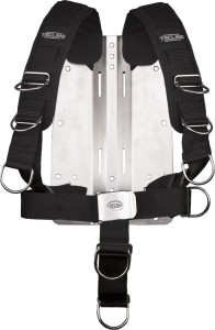 Uprząż Tecline Comfort z płytą nierdzewną 3 mm, regulowana (płyta bez logo), tasma standard