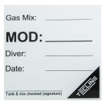 Naklejka informacyjna MOD, 12,5 x 12,5 cm (ang. wer.) 