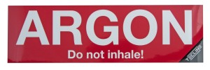 Naklejka ARGON 30 x 9 cm (ang. wer.)