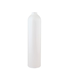 Butla alu 7 L 207 bar, Tecline, biała - płaszcz