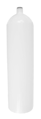 Butla 12 L 171 mm 232 bar concave (płaskie dno), Eurocylinder, płaszcz - biała_sklep nurkowy divepl.pl