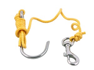 Linka z hakiem rafowym (reef hook)