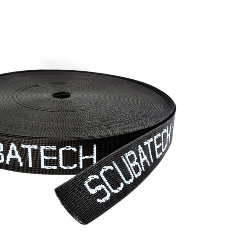 Taśma szer. 50mm - czarna z logo SCUBATECH_sklep nurkowy Divepl.pl