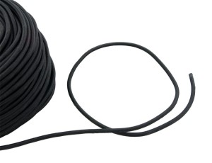 Linka gumowa Bungee  6 mm, czarna