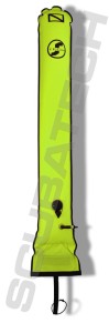 Boja deco 25/150 cm, zawór nadm. i kaczy dziób, żółta