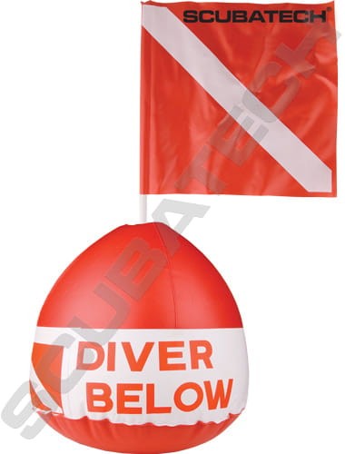 Boja sygnalizacyjna z flagą_sklep nurkowy divepl.pl