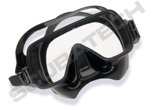 Maska Frameless, czarny silikon_Scubatech_sklep nurkowy Divepl.pl