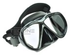 Maska Tecline Tiara, czarny silikon, neoprenowy pasek