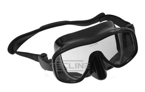 Maska Frameless View Tecline, czarny silikon, neoprenowy pasek_sklep nurkowy Divepl.pl