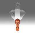 Latarka LED Zoom, 1500 lm - pomarańczowa_sklep nurkowy Divepl.pl