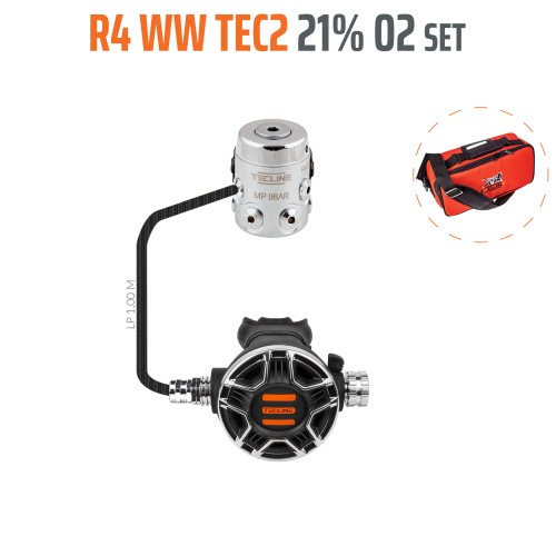 Automat Tecline R4 WW TEC2 21% O2 G5/8, zestaw stage_sklep nurkowy Divepl.pl