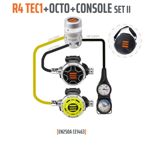 Automat Tecline R4 TEC1 zestaw II z oktopusem i konsolą 2 el._sklep nurkowy Divepl.pl