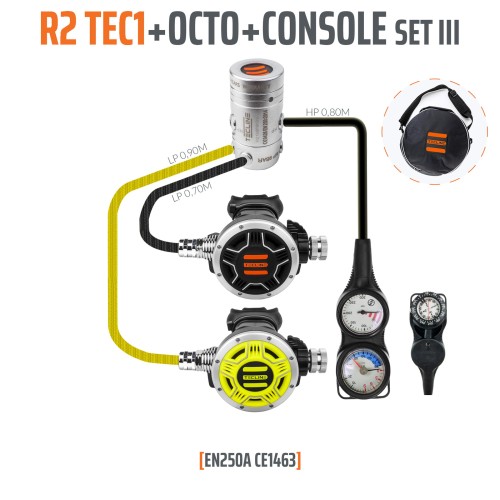 Automat Tecline R2 TEC1 zestaw III z oktopusem i konsolą 3 el._sklep nurkowy Divepl.pl