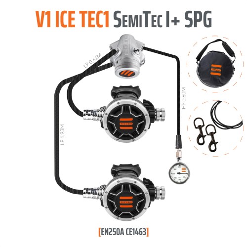 Automat Tecline V1 ICE TEC1 SemiTec I z manometrem_sklep nurkowy Divepl.pl
