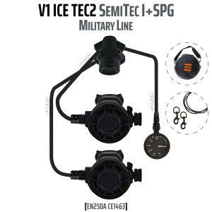 Automat V1 ICE TEC2 odw. zestaw SemiTec I z manometrem - EN250A - Military Line
