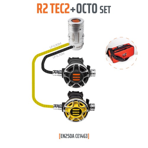 Automat Tecline R2 TEC2 z oktopusem_sklep nurkowy Divepl.pl