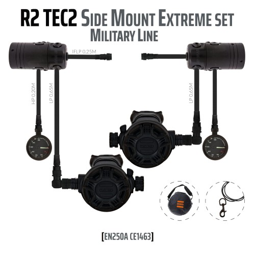 Automat Tecline R2 TEC2 odw. zestaw Side Mount Extreme_Military Line_sklep nurkowy Divepl.pl