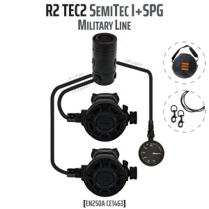 Automat R2 TEC2 odw. zestaw SemiTec I z manometrem - EN250A - Military Line