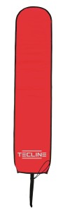 Boja Tecline 22/135 cm, otwarta, z ciężąrkami ołowianymi, pomarańczowa