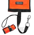 Boja Tecline 25/122 cm, otwarta, z ciężarkami ołowianymi, pomarańczowa_sklep nurkowy divepl.pl