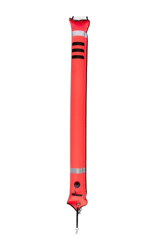 Boja Tecline 22/180 cm, zamknięta, zawór nadm.pomarańczowa_sklep nurkowy divepl.pl
