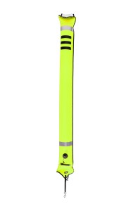 Boja Tecline 22/180 cm, zamknięta, zawór nadm. żółta