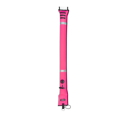 Boja Tecline 11/117 cm, zamknięta, zawór nadm., różowa z d-ringiem_sklep nurkowy divepl.pl