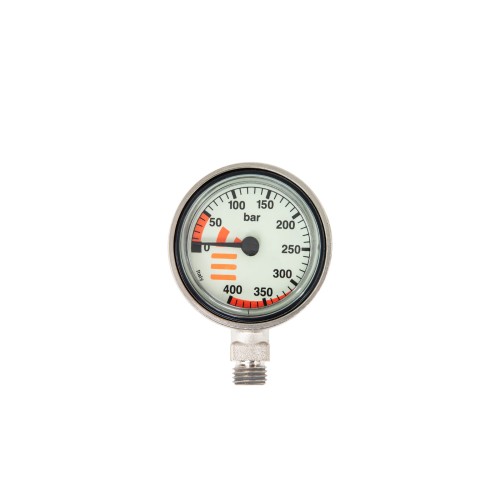 Manometr Tecline Mini 400 bar 52 mm - głowica_sklep nurkowy divepl.pl