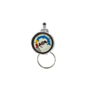 Manometr 26 mm do butli pony, mocowany do węża HP