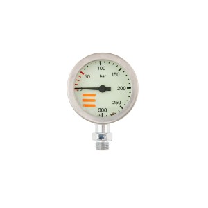 Manometr TecLine 52 mm, skala 300 bar, ciśnienie robocze 230 bar, chrom - głowica