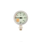 Manometr TecLine 52 mm, skala 300 bar, ciśnienie robocze 230 bar, nikiel - głowica