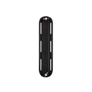 Adapter aluminiowy ze śrubami, do butli mono, 7x30,5cm 225g, czarny, krótki - Tecline