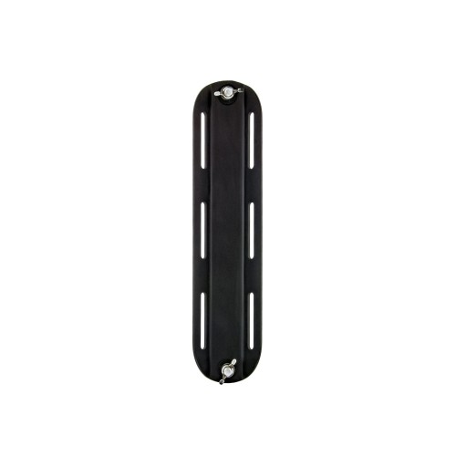 Adapter aluminiowy ze śrubami, do butli mono, 7x30,5cm 225g, czarny, krótki_Tecline_sklep nurkowy Divepl.pl