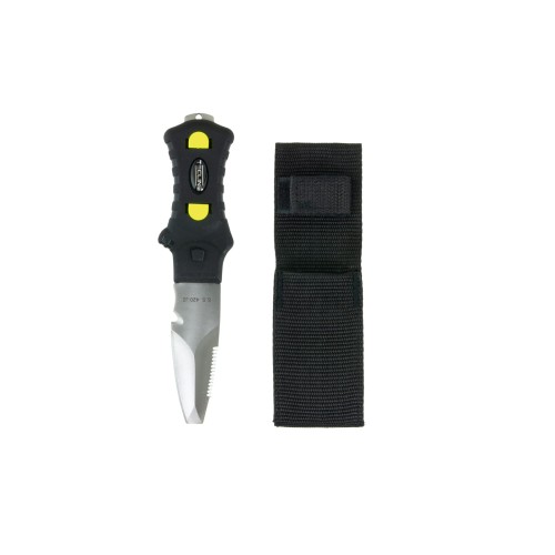 Nóż Minirazor Beta czarny, kabura nylon_Tecline_sklep nurkowych Divepl.pl