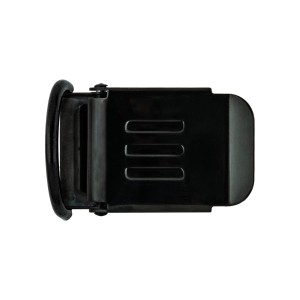 Klamra do pasa 50 mm, nierdzewna z d-ringiem i logo E, czarna - Military Line - TECLINE