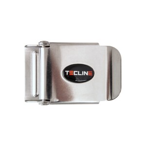 Klamra do pasa 50 mm, nierdzewna z logo - TecLine