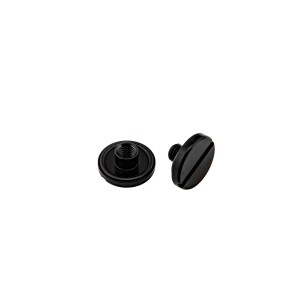 Śruba krótka (10 mm) z nakrętką - nierdzewne z o-ringiem, czarne - Military Line