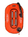 Skrzydło Donut 13 z wbudowanym adapterem, pomarańczowe ("Opona" wyp.13kg/29lbs)_Tecline_sklep nurkowy Divepl.pl
