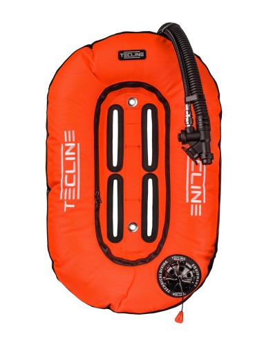 Skrzydło Donut 13 z wbudowanym adapterem, pomarańczowe ("Opona" wyp.13kg/29lbs)_Tecline_sklep nurkowy Divepl.pl