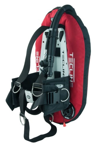Ultra Light Travel Set - skrzydło Donut 13 z wbudowanym adapterem,uprzężą DIR, płytą alu, zestawem kieszeni (3,2kg)_TECLINE_sklep nurkowy Divepl.pl
