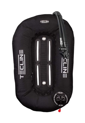Skrzydło Donut 15 z wbudowanym adapterem, czarne ("Opona" wyp.15kg/33lbs)_Tecline_sklep nurkowy Divepl.pl