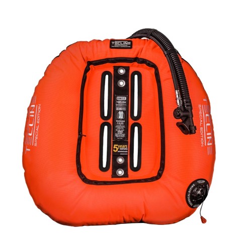 Skrzydło Donut 17 Special Edition pomarańczowe do 2 x 7L i 2 x 10L (17kg/40lbs)_Tecline_sklep nurkowy Divepl.pl